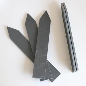 Étiquette de <span class=keywords><strong>jardin</strong></span> décorative naturelle en <span class=keywords><strong>ardoise</strong></span> noire/marqueur de plante/étiquettes et étiquettes de plantes - Product Image 1