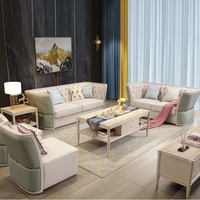 Fabrik-Großhandel Traditioneller Stil Schwarzes Leder Chesterfield-Sofa Couch Wohnzimmer-Sofas Weiß und Gold