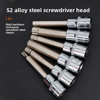Jeu de embouts de visseuse à chocs Steel Shield de 1/2 pouce avec embouts à fente, Phillips, Torx et hexagonaux en acier allié au chrome-vanadium 125 mm