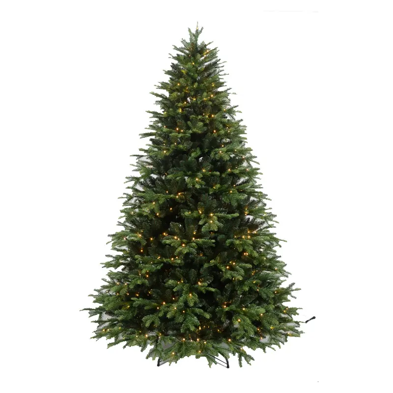 प्रीमियम हल्के आसान विधानसभा कृत्रिम कनाडा प्राथमिकी क्रिसमस पेड़ के साथ धातु स्टैंड