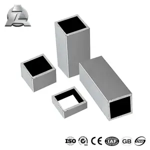 Powder Coated Extruded 6061 6063 Aluminum Alloy Extrusion Square Shape Hollow Pipe Tube Tubing