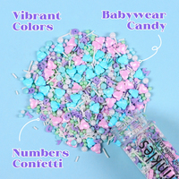 Pink & Blue Babywear Kuchen Dekorieren Lieferungen Streu sel Baby Pyjamas geformte Süßigkeiten Streu sel Kuchen Dekoration für Back kunst