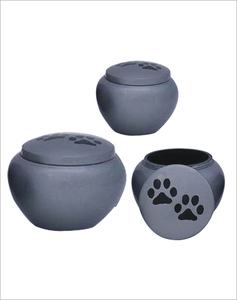 Vente chaude élégant Style américain empreinte de patte en laiton urne commémorative pour les cendres d'animaux de compagnie chéris fournitures funéraires Premium - Product Image 1