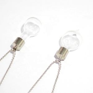 Aksesori DIY kalung botol kaca bening dapat dibuka penutup sekrup kalung guci parfum liontin rantai botol harapan abu untuk wanita - Product Image 5