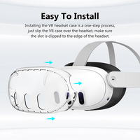 Housse de Protection Transparente VR à Ventilation pour Casque VR Quest 3