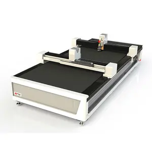 CNC Automatic Dual Drive Double Head Oscillating Knife Clothing and Textile Digital Cutting Machine