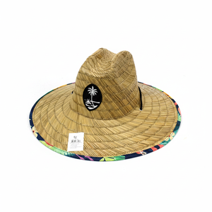 FLAMINGO personaje impreso papel sombrero de paja diseño de árbol de coco estilo de sombrero de Panamá para el verano 72 uds/CS diario aplicable - Product Image 2
