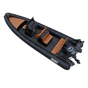 Bote de Surf CE de 24.6 pies de Alta Calidad, REBO, Doble Casco en Forma de V Profunda, de Policloruro de Vinilo/Hypalon/Fibra de Vidrio Oka, 760, para 13 Personas - Product Image 6