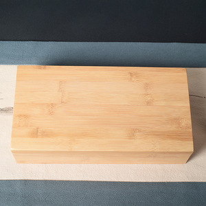 Caja de Almacenamiento de Bambú Rectangular de 6 cm de Alto con Múltiples Compartimentos, Embalaje para Regalos y Manualidades, Materiales Reciclados - Product Image 3