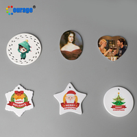 Les plus récents ornements d'arbre de Noël en céramique de sublimation pour la décoration