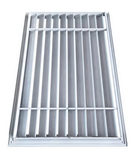 Fenêtre <span class=keywords><strong>d</strong></span>'admission <span class=keywords><strong>d</strong></span>'<span class=keywords><strong>air</strong></span> frais à lamelles fixes en alliage <span class=keywords><strong>d</strong></span>'aluminium, respirante et étanche pour l'extérieur - Product Image 2