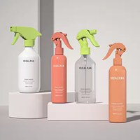 350ml 500ml PET HDPE personnalisé vide de luxe de marque privée impression en plastique à déclenchement manuel vaporisateur