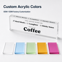 Bloc acrylique transparent massif de 20 mm, personnalisable en usine, avec logo, écologique, pour présentoir de magasin ou bureau moderne