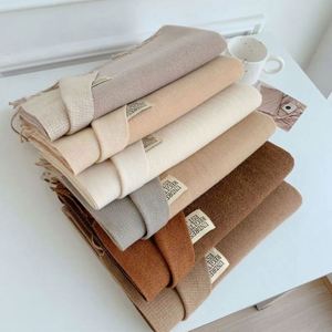Nuevo Chal de Poliéster de Doble Cara para Otoño, Moderno y Versátil, para Mujer, Bufanda Larga y Cálida de Cachemira con Borlas Florales YHK0057 - Product Image 3