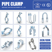 Fabricant chinois de colliers antivibratoires FM pour systèmes de tuyauterie industrielle lourde, colliers simples UTT50 en acier au carbone