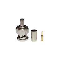 BNC-C-J3 RF BNC Connecteur à sertir Type RG142 Câble Bnc Mâle Connecteur à sertir RG58 Câble