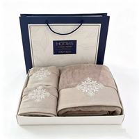 Ensemble de serviettes en coton brodé avec logo personnalisé en gros, ensemble de serviettes de bain de luxe avec boîte cadeau pour mariage, anniversaire, cadeau d'entreprise