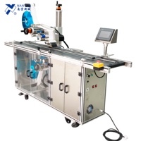 Applicateur automatique de surface plane NY-829 pour l'étiquetage des bouteilles (haut et bas), machine d'étiquetage pour boîtes carrées et cartons, autocollant auto-adhésif