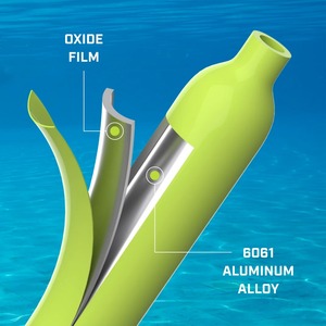 Tanque de Buceo Mini SMACO S300Plus de 0.5L con Adaptador de Llenado SCUBA, Cilindro de Aire de Buceo Portátil de Aluminio - Product Image 3