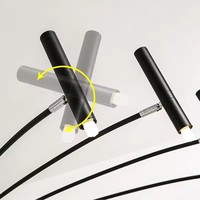 Projecteurs modernes Lustre de plafond en métal noir pour salon salle à manger Chambre à coucher Cafés Hall Suspension Luminaires d'intérieur