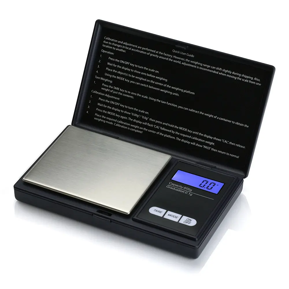 Bilancia tascabile digitale elettronica di alta qualità bilancia tascabile multiuso personalizzata in metallo in acciaio inossidabile