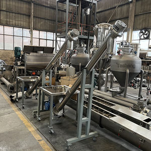 Convoyeurs à vis automatiques personnalisés refroidissant le convoyeur à double vis avec l'usine de trémie - Product Image 5