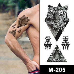 Tatouages temporaires cosmétiques à transfert d'eau, motifs colorés pour hommes et femmes, pour fêtes d'été, vente en gros - Product Image 2