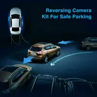 Caméra de recul 4/8/12 LED pour plaque d'immatriculation européenne, vision nocturne, pour camion, voiture, SUV, camping-car, pick-up