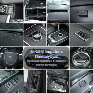 Kits d'accessoires d'intérieur de voiture en fibre de carbone souple autocollant d'habillage pour Land Rover <span class=keywords><strong>Discovery</strong></span> <span class=keywords><strong>Sport</strong></span> 2015-2019 - Product Image 3