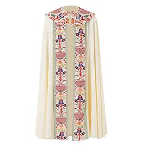 European American Halloween Cos Costume Medieval Arab Tassel Printed Stage Performance Cape - Product Image 1