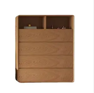 خزانة جانبية من الخشب الصلب متعددة الأغراض مخصصة لغرف الطعام والأثاث في غرف المعيشة خزانة تخزين منظمة للمطبخ