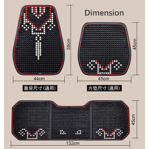 Xiangta <span class=keywords><strong>Interior</strong></span> del coche Ventilación transpirable Piezas de asiento de verano Diseño Cuentas de madera Fundas de asiento de coche - Product Image 5