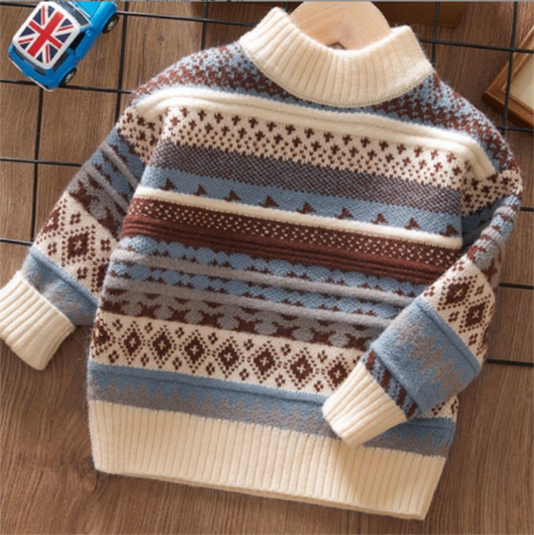 Kinderpullover Jungspullover Winter Kinder gestrickter Pullover