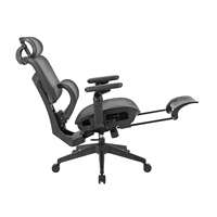 Chaises de bureau exécutives ergonomiques pivotantes de luxe pour PDG, dossier haut, accoudoirs 6D, entièrement en mesh