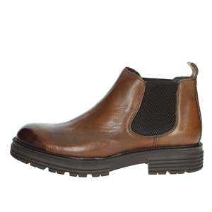 Bottines Chelsea pour homme Gino Tagli en cuir véritable marron, doublure en mesh, semelle extérieure en caoutchouc antidérapante - Product Image 1