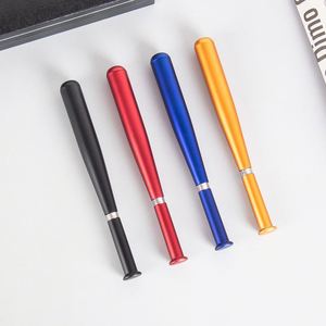 Stylos à bille promotionnels en forme de batte de baseball en plastique avec impression de logo personnalisé - Product Image 1