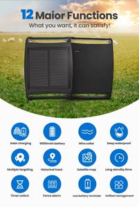 OEM ODM Batería de larga duración 2G Localizador GPS Rastreador de animales de granja con monitoreo remoto y panel solar - Product Image 2