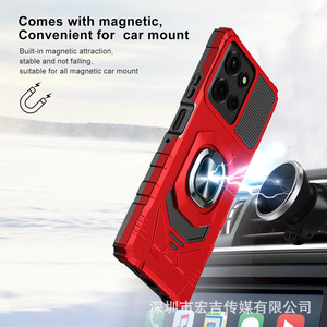 เคส TPU+PC แม่เหล็กแรงสูง ป้องกัน 360 องศา กันกระแทก พร้อมขาตั้ง สำหรับ S24 Ultra <span class=keywords><strong>5G</strong></span> - Product Image 3