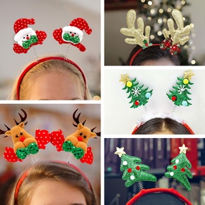 Serre-tête en bois de renne pour femme et fille, accessoire capillaire écologique fabriqué en usine pour Noël - Product Image 3
