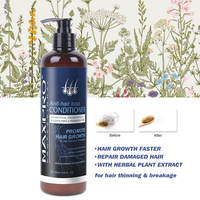 Maxipro-Conditionneur anti-chute de cheveux biologique Volume de 500ml avec huile d'argan et ingrédients à base de plantes-Favorise la croissance des cheveux