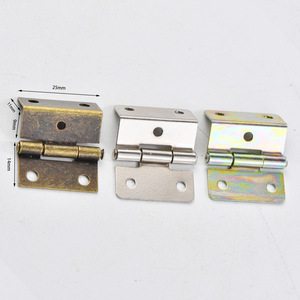 Charnière de type H de style chinois 25 mm x 14 mm en fer à montage en surface, antirouille, quincaillerie pour meubles - Product Image 1