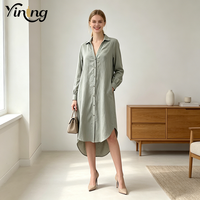 Kemeja Panjang Wanita Pabrik OEM Warna Solid Katun Linen Cardigan Lengan Panjang Kancing Longgar Pelindung Sinar Matahari Atasan Wanita Remaja Kemeja Kasual