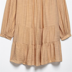 SHENZHU Nouvelle Collection Printemps 2025 Robe Courte Femme Tendance <span class=keywords><strong>Su</strong></span> Sui à Lacets Broderie Contrastante Confortable Manches Longues Col en <span class=keywords><strong>V</strong></span> 3897093 - Product Image 6