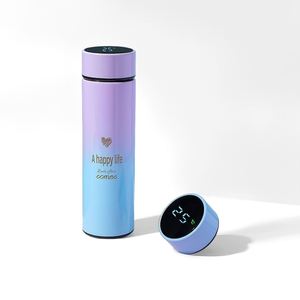 Promotional Drinkware 2024 High Quality Stainless Steel Flask Drink Fitness Gym 500Ml Led Water Bottle with Lid - Product Image 5