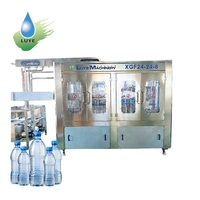 Machine de remplissage automatique d'eau minérale 4000 bph, monobloc rotatif 3-en-1, pour bouteilles de 500 ml à 2 L, usine d'embouteillage d'eau potable purifiée - Prix