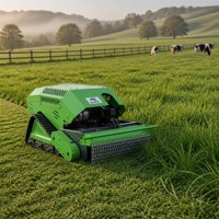 En gros, Tondeuse à fléaux sur chenilles 4 temps avec protection de chaîne métallique, coupeuse professionnelle 13 CV pour propriétés, parcs, jardins, terrains ouverts et usage utilitaire