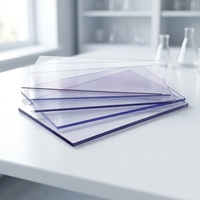 Panneau solide en polycarbonate haute clarté résistant aux intempéries pour applications d'enveloppement de bâtiments