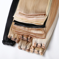 Genius Butterfly Extensions de Cheveux Humains Vierges Bruts 100% à Trame Invisible Injectée Double Tirage Aligné les Cuticules Type Russe