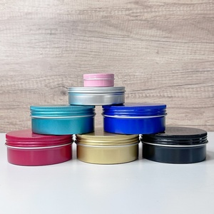 15ml 0.5oz 30g 60g Silver Gold Black Red Eco-friendly Cosmetic Aluminum Jar Tin Can Screw Lid Packaging with Custom Logo Low MOQ - Product Image 4