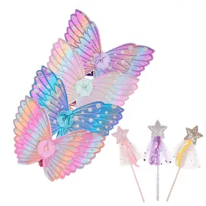 Dreamlike Five Pointed Star Fairy Wand Kids Magic Stick Girl Birthday Gift Party Halloween Cosplay Princess Wands For Kids